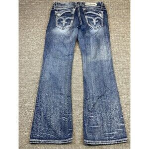women’s Rock Revival Jeans 34 Johanna Boot Cut￼ Embellished